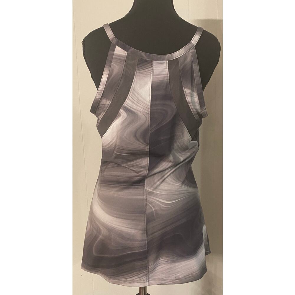 The North Face Rio Tank Top Granite Athletic Built-In Bra Large Pocket UPF 50 - Picture 2 of 13